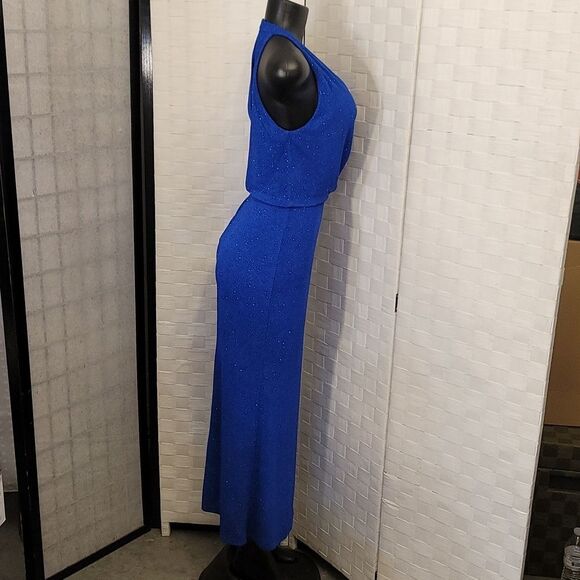 BRAND NEW ALEXA B SPARLING DRAPER V-NECK SILHOUETTE EVENING DRESS - Picture 6 of 12